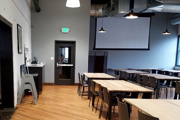 Party space at SingleSpeed Brewing in Waterloo Iowa