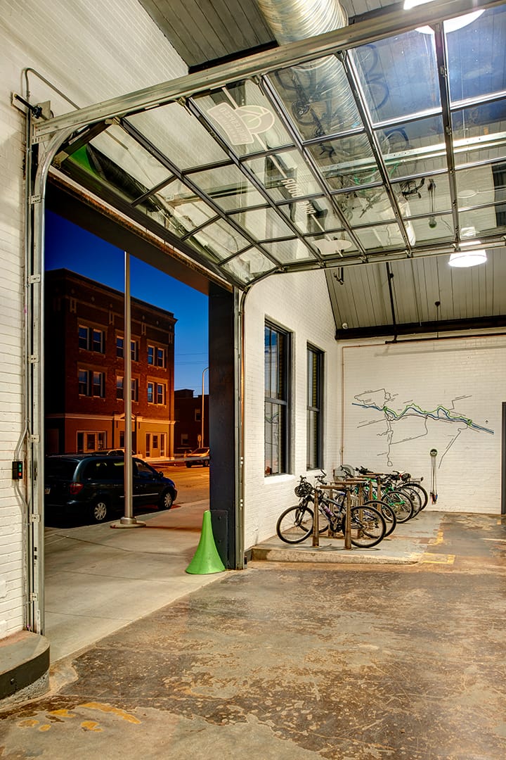 Bike Door at SingleSpeed Brewing in Waterloo