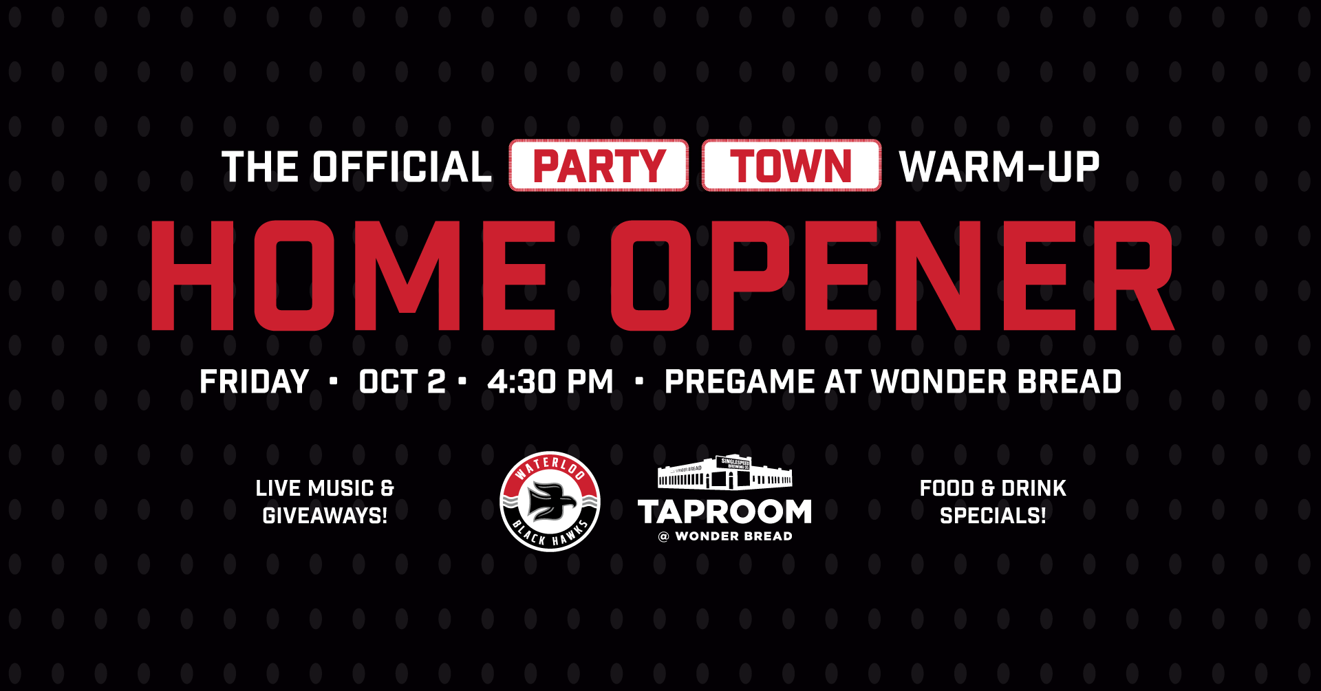 Home Opener Party Town Warm-Up